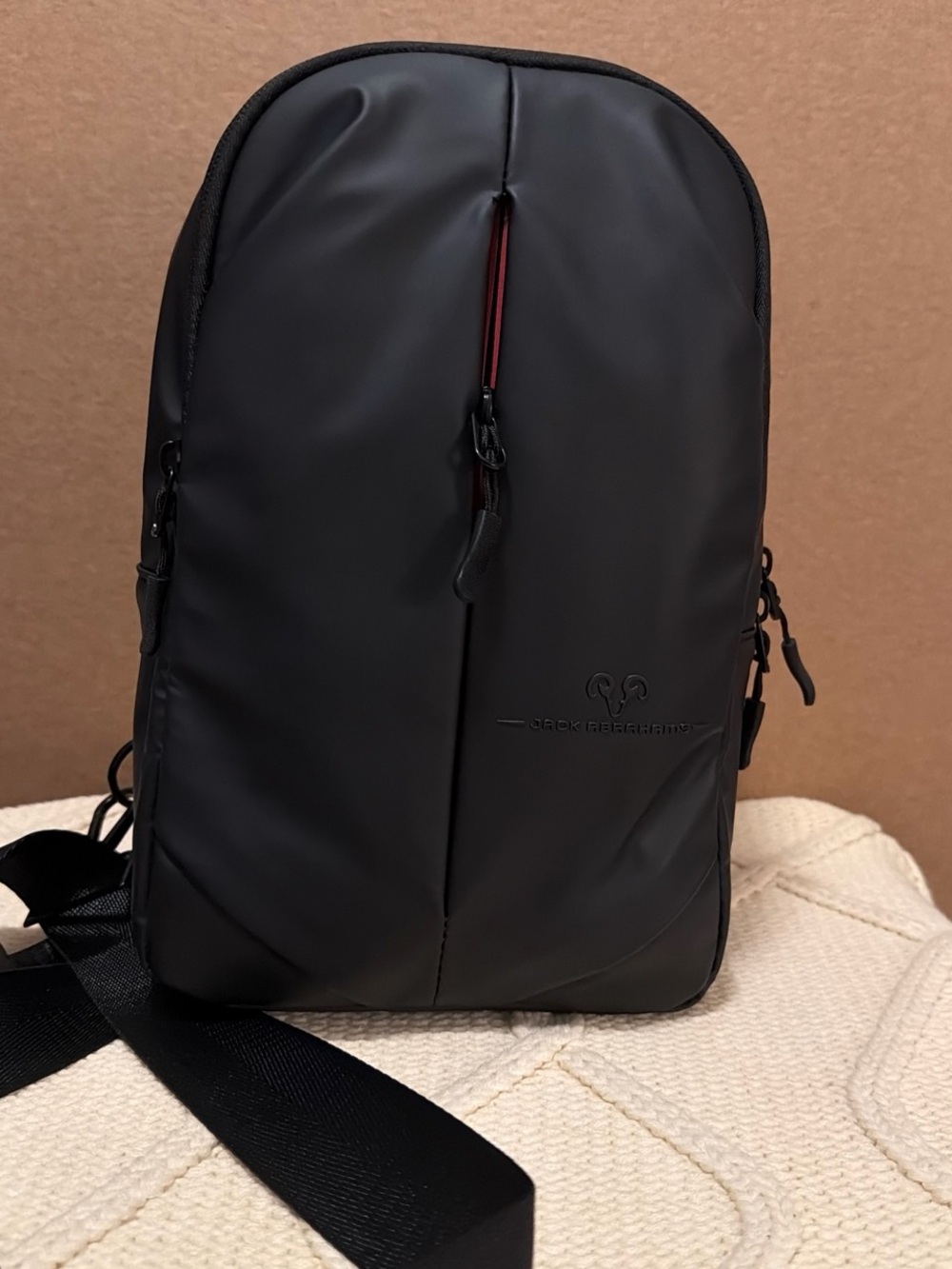 Jack Abraham’s Black Men's Crossbody Sling Bag
